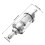 2x Benzinfilter Universal Motorrad 8mm Metall Glasfilter Kraftstofffilter DE 3