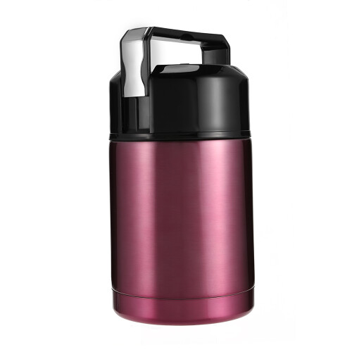 800ml Edelstahl Vakuumbecher Schmortopf Schmorbecher, Rot