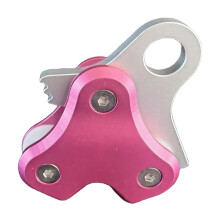 Scuba Diving Pulley Aluminum Alloy High Efficiency 9x11.5cm for Free Diving Pink, Lightweight and Durable
