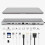 11-in-1 Type-C Hub Dock USB3.1 HDMI VGA Ethernet Card Reader Adapter 4