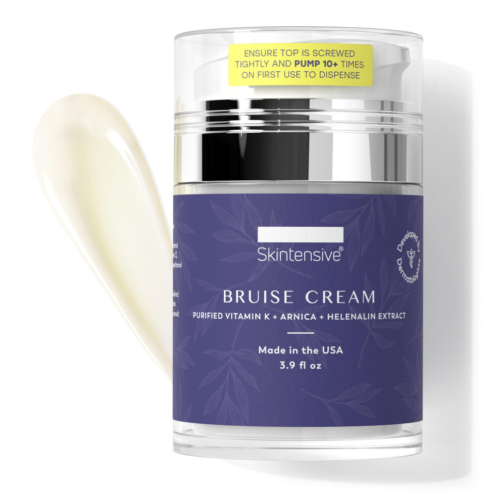 Hautintensiv Skintensive Arnica Bruise Cream For Thin Skin - Moisturizing Vitamin K C And E Skin Renewal 4 Oz