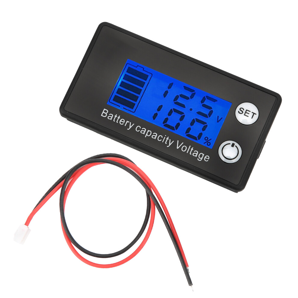 LCD Battery Meter 2Wire Percentage Battery Voltage