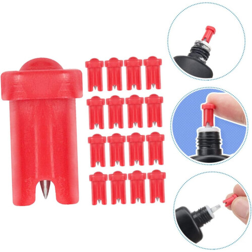 100pcs Eyelash Glue Bottle Tips Precision Applicator Needles for Eyelash Extensions Durable Anti-Blocking Design 2