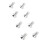 8Pcs Brake Disc Rotor Retaining Screw 6