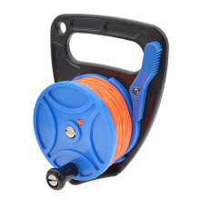 272ft Scuba Diving Reel with Thumb Stoppers and Ratchets for Kayaks - Navy Blue Diving and Snorkeling Gear with Handle Switches