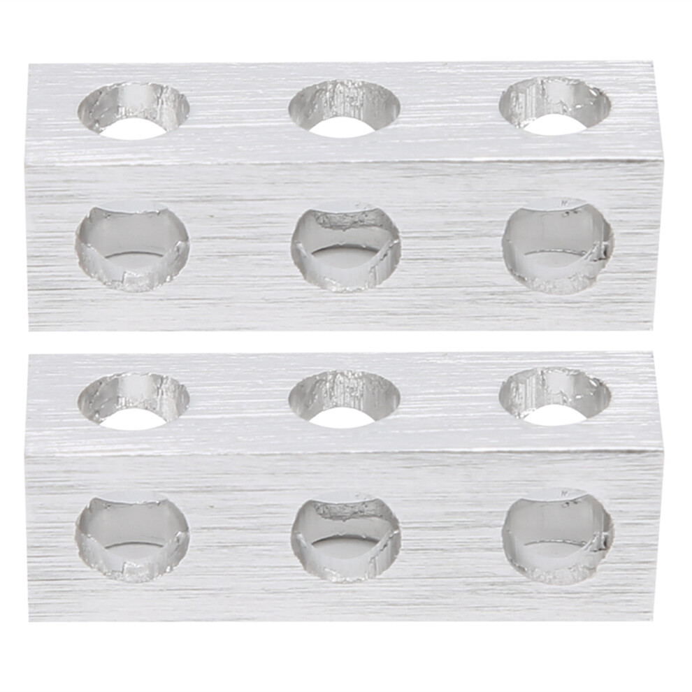 2pcs 3 Holes Square Beam 3106‑0003‑0024 8 x 8 x