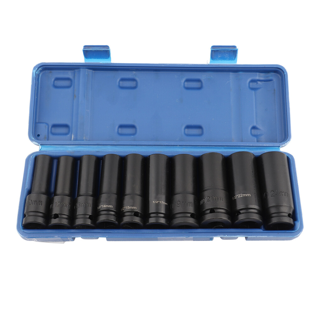 10Pcs Impact Socket Set Hex Socket Heavy Duty