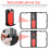Mobile Phone Video Stabilizer Set with 49 LED Light & Microphone, Black 6