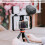 Mobile Phone Video Stabilizer Set with 49 LED Light & Microphone, Black 12