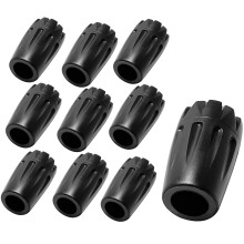 10Pcs Trekking Pole Tips Rubber Caps for Hiking Poles Durable Walking Stick Protectors Fits Asphalt Rock Snow