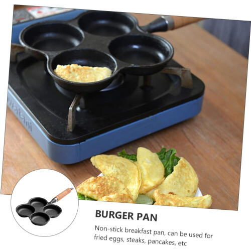 Nonstick Egg Frying Pan 20cm with Comfortable Handle for Induction and Open Flame Cooking, Versatile Omelette Maker 1