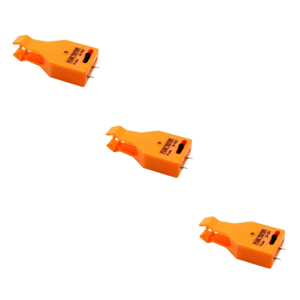 3Pcs Automotive Fuse Tester Puller Tool With Adjustable Probe, Indicator Weight For Maxi Ato Atc Atm Light/Orange 6447073343742