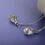 Women Teardrop Cubic Zirconia Threader Long Chain Line Thread Dangle Earrings 4