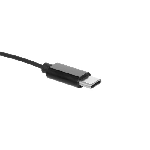 Omnidirectional Lavalier Mic, Type C, 1.5m, Black, Condenser
