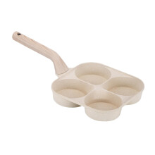 Nonstick Egg Frying Pan with Deep Design, Omelette Pan for Gas and Induction Cookers, Multi-Egg Cooking, Stylish Finish