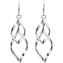 Classic Twisted Diamond-shape Multi-layer Earrings Long Earrings for or Birthday Present Sturdy and Cost-effective