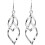 Classic Twisted Diamond-shape Multi-layer Earrings Long Earrings for or Birthday Present Sturdy and Cost-effective 1