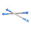 2Pcs Metal Front Steering Link Rod Tie Rods for 4