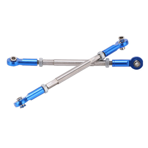 2Pcs Metal Front Steering Link Rod Tie Rods for 1