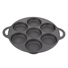 Nonstick Frying Pan 12 Inch Cast Iron Pancake and Egg Pan with Easy Clean Design and Round Snail Shape