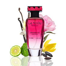 Jean Rish La Noire Eau de Parfum för kvinnor 100 ml (3,4 oz) bergamot, pion & vanilj - långvarig lyxdoft
