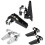 Folding Bicycle Steel Foot Step Pegs Adjustable Width Compatible with Most Bikes Silver Finish 4