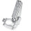 Folding Bicycle Steel Foot Step Pegs Adjustable Width Compatible with Most Bikes Silver Finish 2