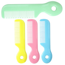 4pcs Safety Combs for Newborns and Toddlers, Soft Round Teeth Hair Care Brushes, Gentle Detangling and Scalp Massaging Accessories