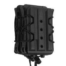 All Terrain Molle Double Rifle Magazine Pouch for 5.56 7.62 .223 .308 Compatible with M4 AR AK Airsoft Black