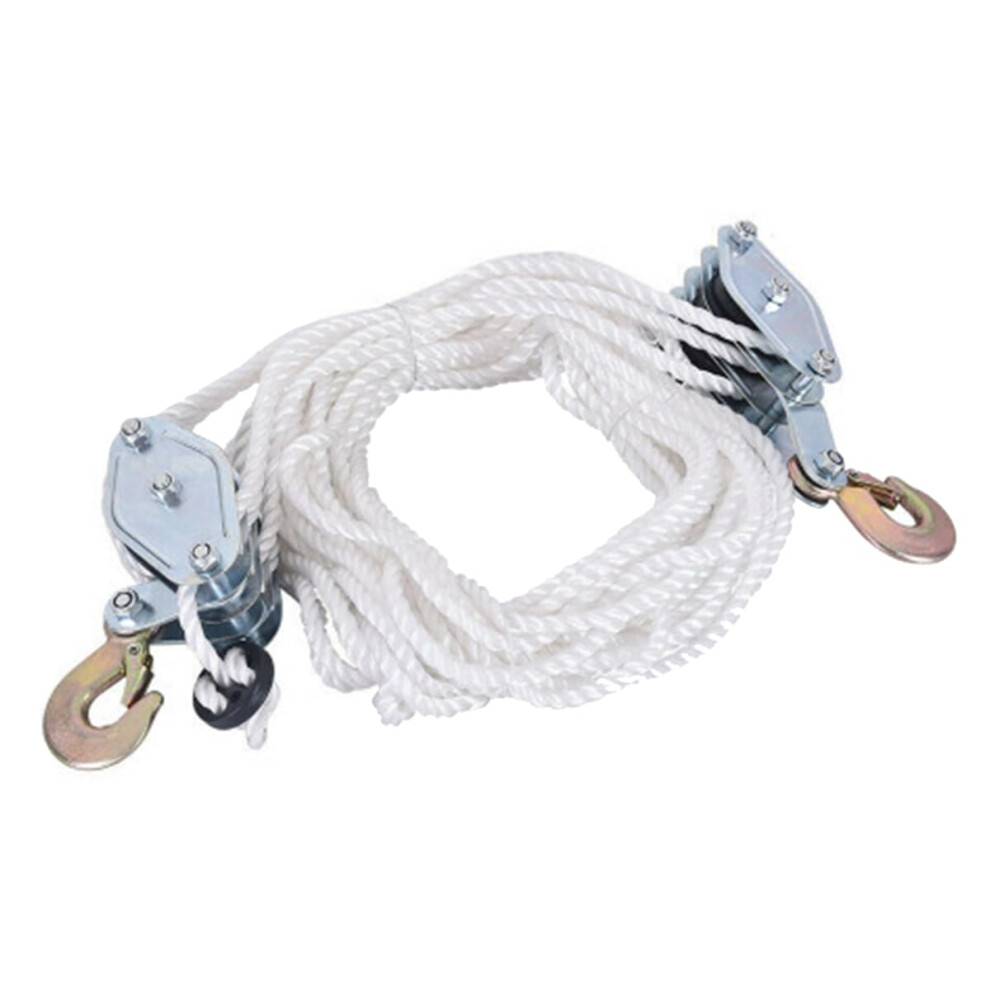 4400 Lbs Breaking Strength Heavy Duty Metal Pulley Block And Tackle For Animal Husbandry And Warehouse Use 6447073345913