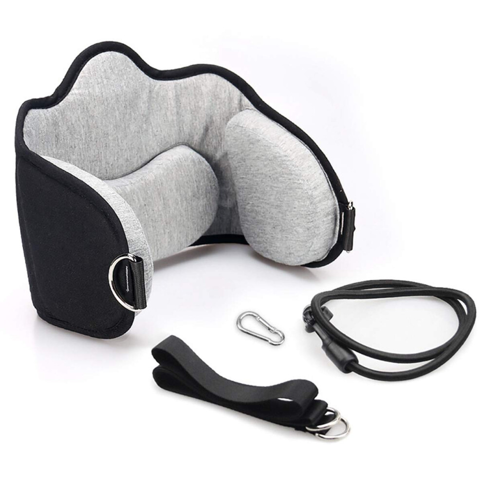 Head Hammock for Neck Pain Relief Portable with Eye Mask - Relieves Shoulder and Back Pain for Office Workers, Students, Drivers