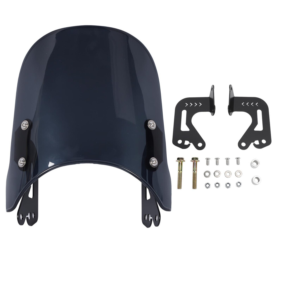 Motorcycle Windscreen Deflectors Pc Reduced Wind Gray 8320539767413