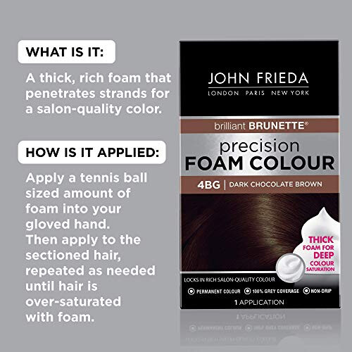 John Frieda John Frieda Precision Foam Colour, Σκούρο Σοκολατί 4BG, Κιτ Χρώματος Μαλλιών 1