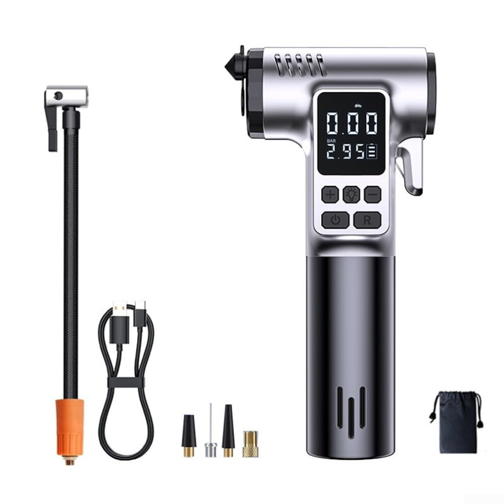 High Pressure Car Air Compressor 12V With Quick Inflation For Tires, Sports Gear, And Inflatable Items 6447073348891
