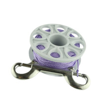 Finger Spool Dive Reel 98ft for Scuba Snorkeling and Spearfishing, Violet Line Finger Reel with Durable Design