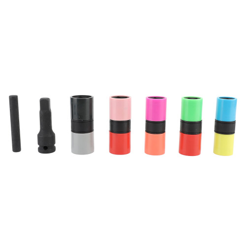 7pcs Lug Nut Socket Set Colorful CrMo Steel 6 2