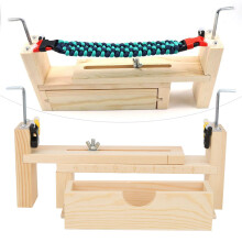 Holz-Paracord-Armband-Garnitur, verstellbar, DIY-Handgelenk- & Halsketten-Bastelset