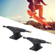 2 Stück Aluminum Skateboard Halterung Set, 20cm x 6cm, Schwarz/Blau/Weiß/Rot