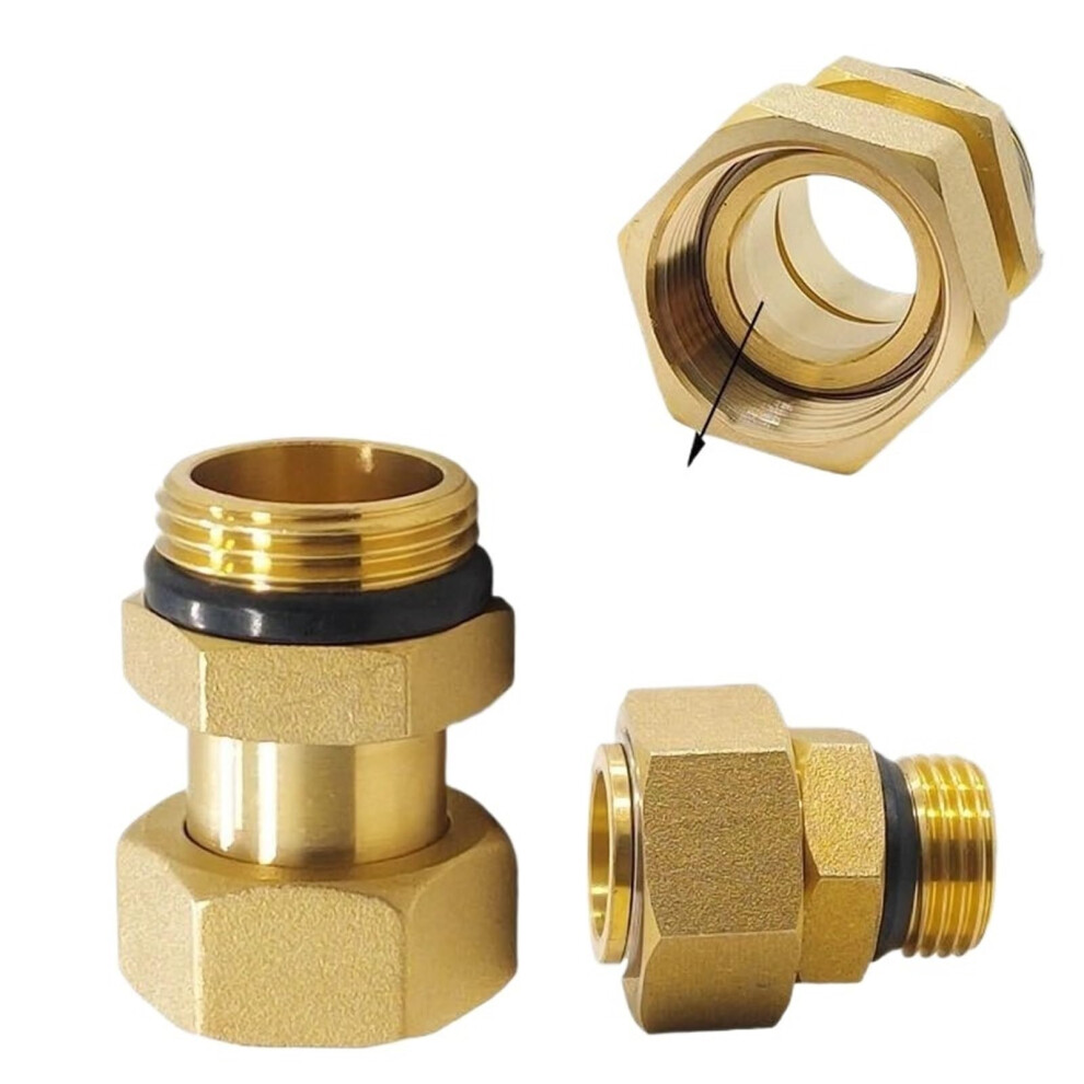 Brass Water Tank Connector With Silicone Gasket For Copper Pipe Fish Tank Coupling Joint Garden Irrigation Hose Adapter 36Mm 6447073349218