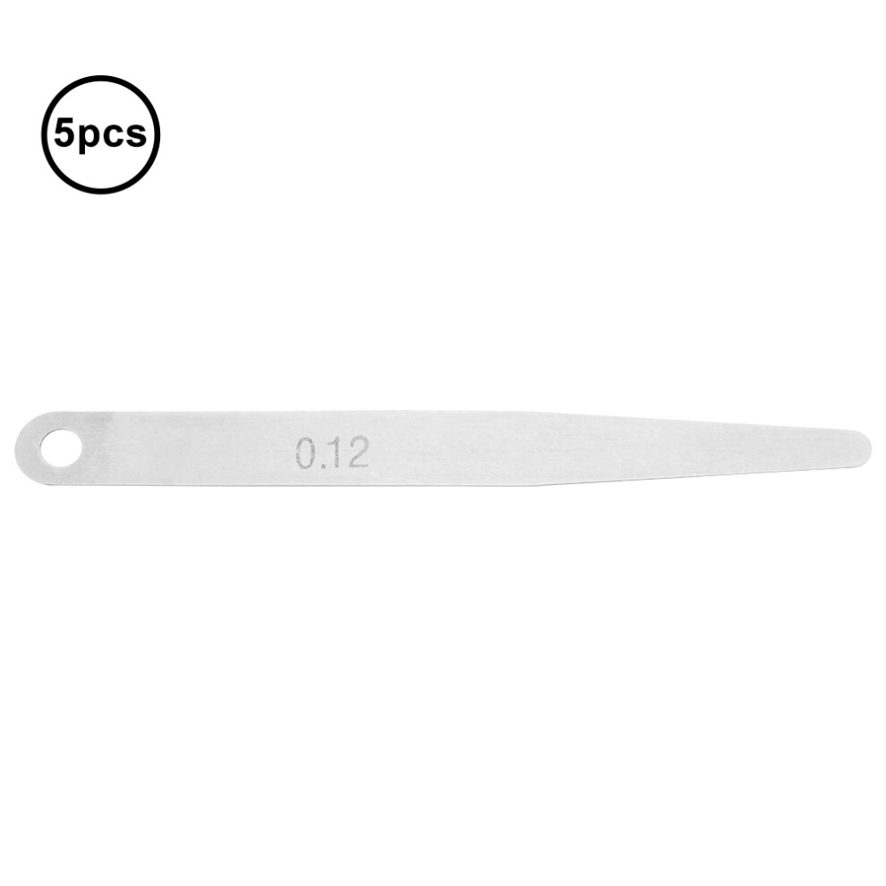 5pcs 0.12mm Thickness Feeler Gauge Metric Filler