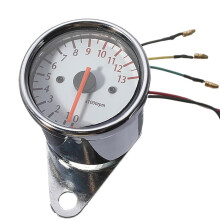 Gauge Odometer Tachometer for Motorcycles 013000 Universal 12V RPM Gauge Rev Counter Durable High-Performance Design