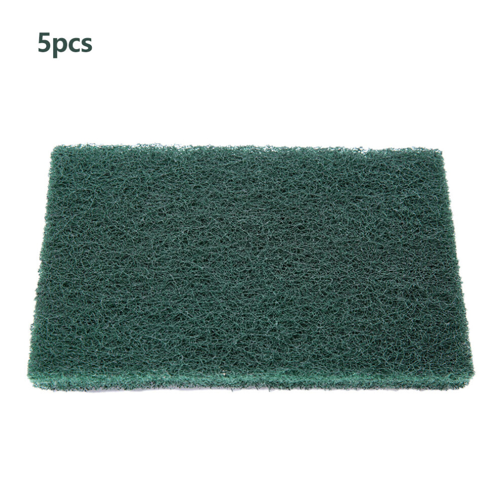 5Pcs/Set Scourer Scouring Pad Industrial Scourer Green