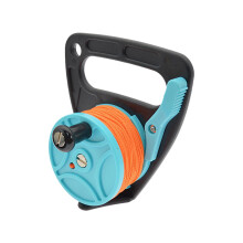 Scuba Diving Reel 150ft High Visibility Retractable Cord Finger Spool Blue Durable Underwater Diving Gear