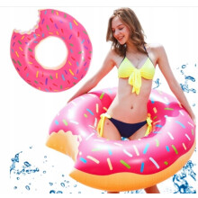 STORT SVØMMEHJUL PINK DONUT 90CM