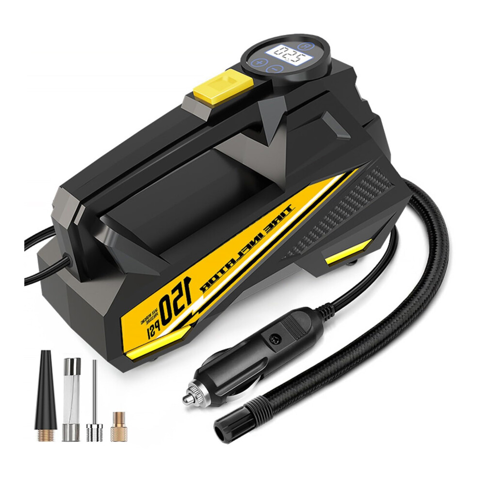 Fast Inflation Small Tire Pumps With Accurate Pressure Gauges, Led Compact Air Compressor For Vehicle Tires Light 6447073353758