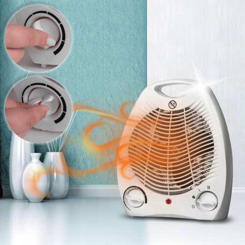 ELEKTROHEIZUNG 2000W LÜFTER HEIZGEBLÄSE 1