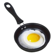 Omelette Pan Mini Non-Stick Skillet with Cast Iron Handle for Induction and Gas Stoves, Black Egg Frying Pan