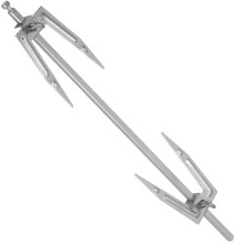 Meat Fork 13 Inch Stainless Steel BBQ Carving Fork with Detachable Barb for Chicken Fish and Meat Kitchen Tools