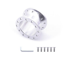 Steering Wheel Hub Adapter 50mm CNC Aluminum Universal Sport Spacer for Racing Cars Short Hub Boss Kit Silver