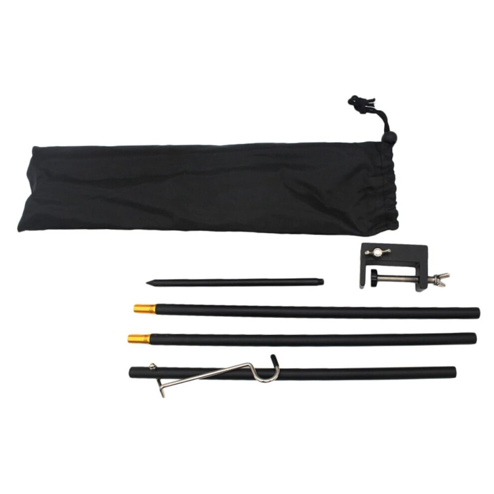 Aluminium Alloy Camping Lamp Stand with Hanging Hook, Portable Multi-Functional Light Pole for Fishing, Hiking, and Tent Use-image-OPC-PKB5VM9-NEW